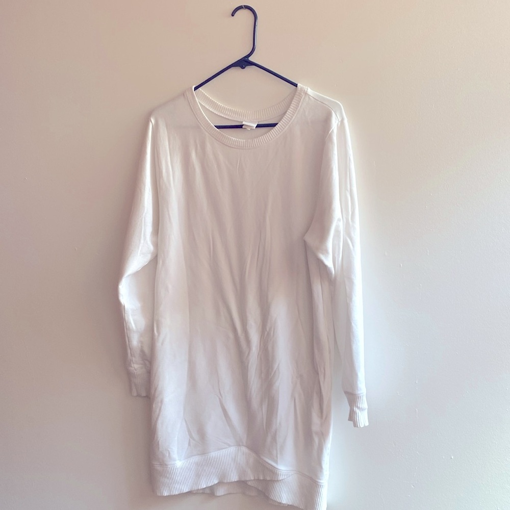 White Lolë sweater, size small.